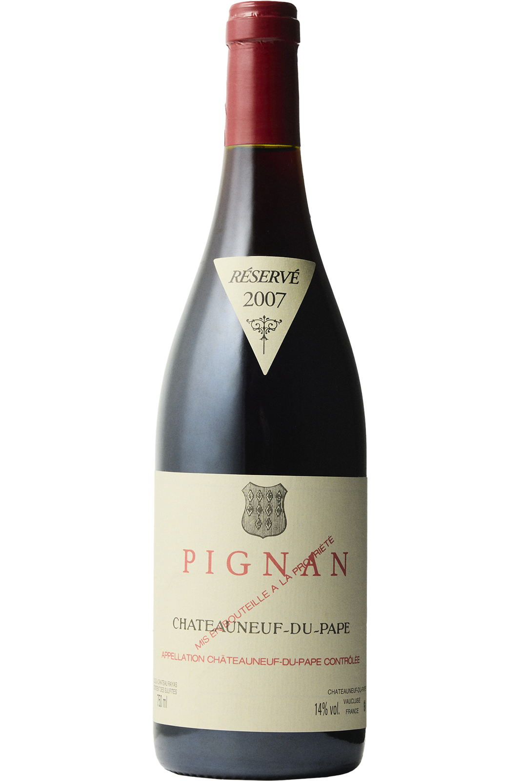 Flaske af Chateau Rayas Chateauneuf-du-Pape Pignan 2007 fra Chateau Rayas, Rhônedalen