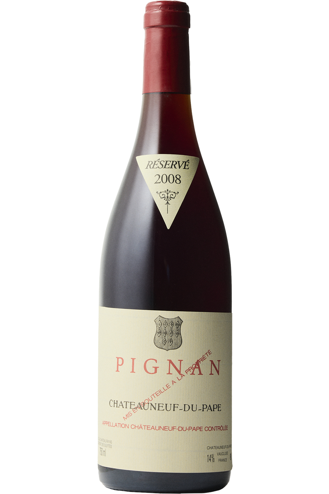 Flaske af Chateau Rayas Chateauneuf-du-Pape Pignan 2008 fra Chateau Rayas, Rhônedalen