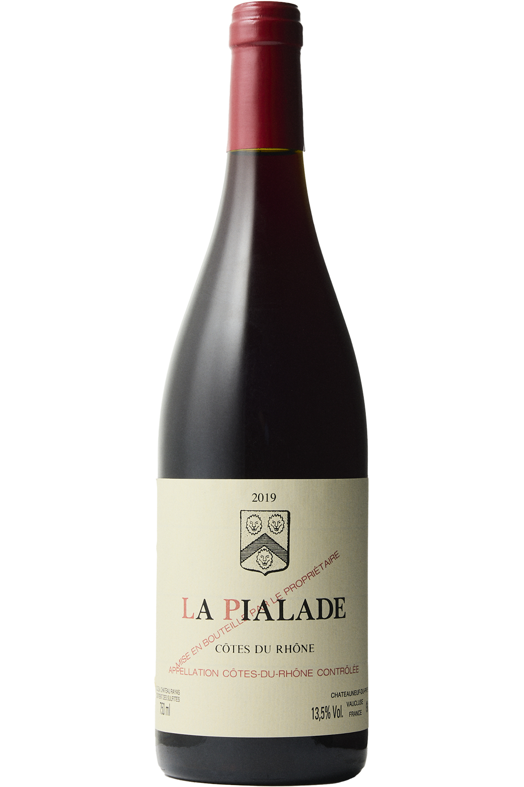Flaske af Chateau Rayas Cotes du Rhone La Pialade 2019 fra Chateau Rayas, Rhônedalen