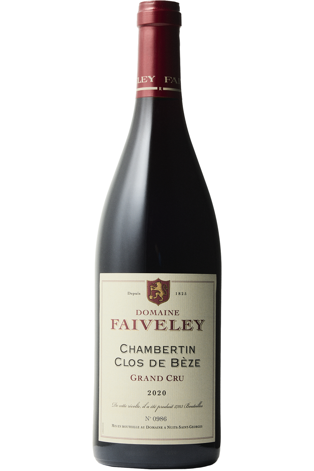 Flaske af Domaine Faiveley Chambertin Clos De Beze Grand Cru 2020 fra Domaine Faiveley, Bourgogne