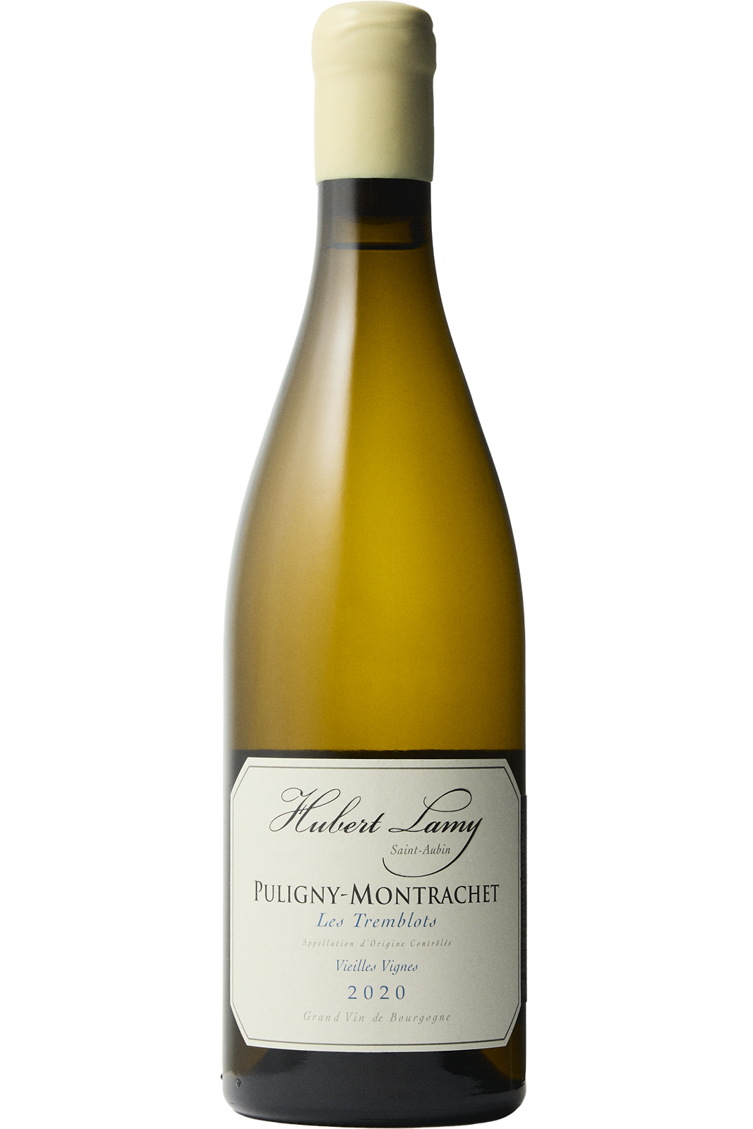 Flaske af Hubert Lamy Puligny-Montrachet "Les Tremblots - Vieilles Vignes" 2020 fra Hubert Lamy, Bourgogne