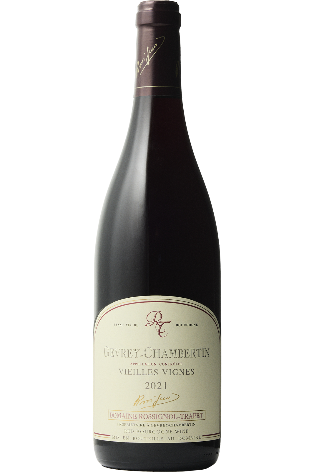 Flaske af Rossignol-Trapet Gevrey-Chambertin Vieilles Vignes 2021 fra Rossignol Trapet, Bourgogne